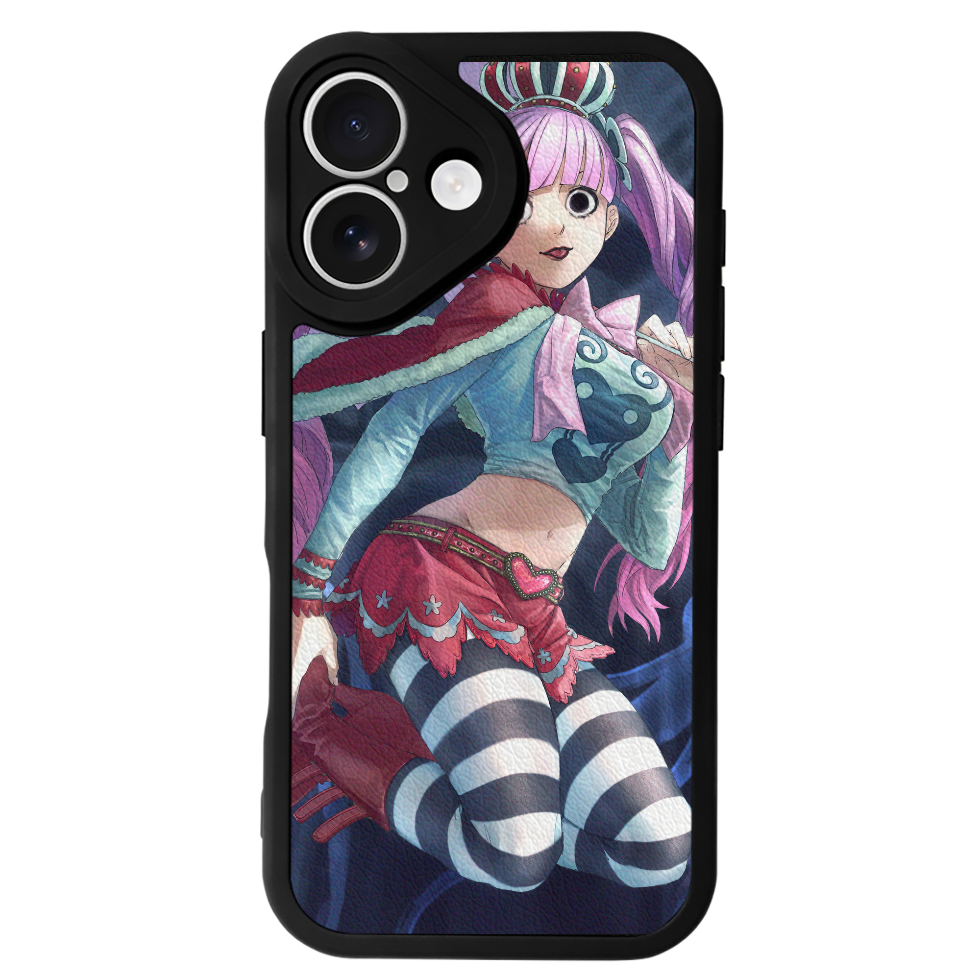 （画像用） ワンピース ONE PIECE 【iPhone 16シリーズ対応】シリコンスマホケース（レザー調） 材質：シリコン